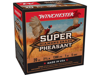 Winchester Ammo SPDG205 Super Pheasant Diamond Grade 20Gauge 2.75" 1oz 5Shot 25 Per Box/10 Case