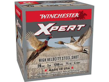 Winchester Ammo WEXP2834 Xpert High Velocity 28Gauge 3" 3/4oz 4Shot 25 Per Box/10 Case
