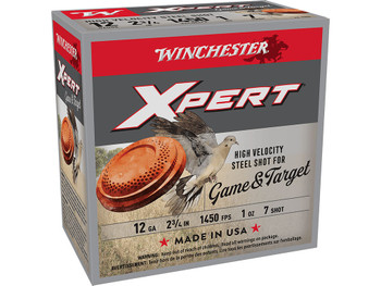 Winchester Ammo WE12GTHV7 Xpert Game & Target 12Gauge 2.75" 1oz 7Shot 25 Per Box/10 Case