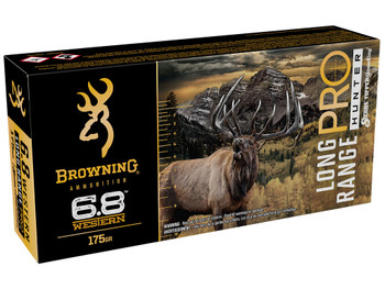 Browning Ammo B192500682 Long Range Pro Hunter 6.8Western 175gr Sierra Tipped GameKing 20 Per Box/10 Case