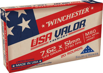 WIN USAVM80X 762X51 M80 149 FMJ VALOR 2025 UPC: 020892231214
