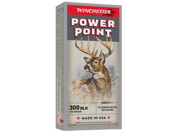 Winchester Ammo X300BLK Power-Point 300Blackout 150gr 20 Per Box/10 Case