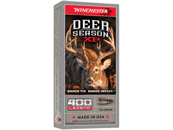 Winchester Ammo X400DS Deer Season XP 400Legend 190gr 20 Per Box/10 Case