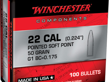 Winchester Ammo WB222SP50X Centerfire Rifle 222Rem 50gr Pointed Soft Point 100 Per Box/10 Case