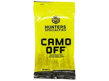Hunters Specialties HS00299 Camo Off Makeup Remover 7" x 4" 30 Wipes