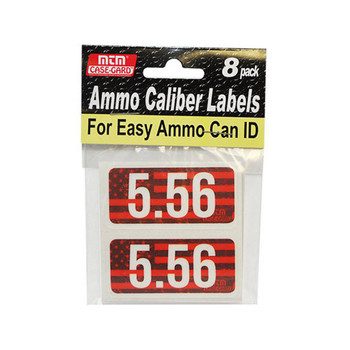 CASE OF 12 AMMO CALIBER LABELS - 5.56 UPC: 026057322568