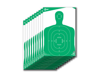 EZ-Aim 15204 Silhouette Green/White 12"x18" 10 Per Pack
