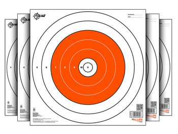 EZ-Aim 15496 Bullseye Paper Hanging 12" x 12" White/Orange 12 Per Pack