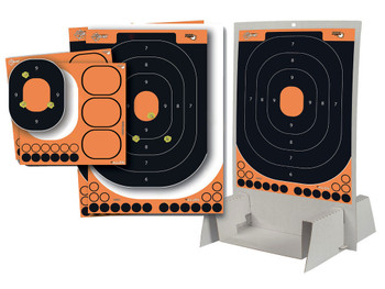 EZ-Aim 15548 Splash Reactive Trainer Kit Self-Adhesive Paper Black/Orange 14"x22" Oval