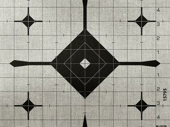 EZ-Aim 15795 Grid Bullseye Adhesive Thermal ID Bullseye Paper 12" x 12" Gray