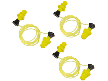 Allen 4118 Tethered Silicone Ear Plugs 26 dB Yellow 3 Pair