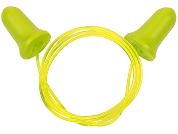 Allen 4119 Tethered Tapered Foam Ear Plugs 32 dB Yellow/Lime Green 5 Pair