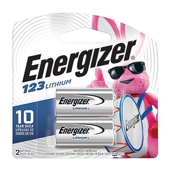 CR 123 LITHIUM BATTERIES 2/PACK UPC: 039800082725