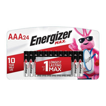 AAA ALKALINE BATTERIES 24/PACK UPC: 039800103895
