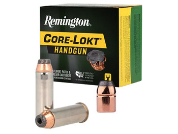 Remington Ammunition R20228 Core-Lokt Handgun 44RemMag 240gr Jacketed Hollow Point 20 Per Box/10 Case