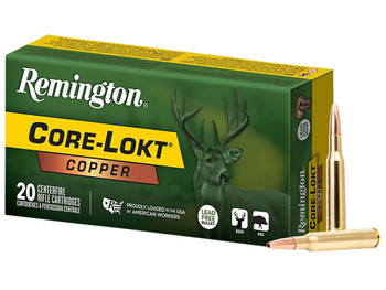 Remington Ammunition R27856 Core-Lokt Copper 243Win 85gr Copper Hollow Point 20 Per Box/10 Case