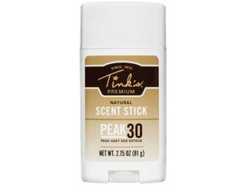 Tinks W6227 Peak30 Scent Stick Deer 2.75 oz Stick