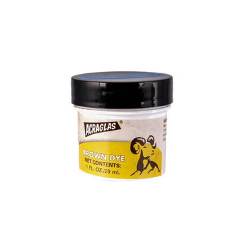 ACRAGLAS DYE BROWN 1OZ UPC: 050806101395