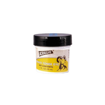 ACRAGLAS DYE WHITE TONER 1OZ UPC: 050806101401