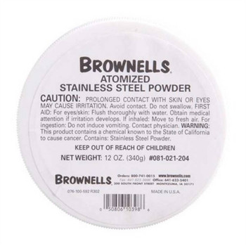 ATOMIZED STAINLESS STEEL POWDER 12OZ UPC: 050806103986
