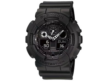 G-shock/vlc Distribution GA1001A1 G-Shock Tactical XL 52mm Keep Time Black Features Stopwatch/Speedometer