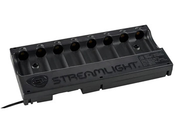 Streamlight 20230 8-Unit Bank Charger Black SL-59/CR123A Battery 12V DC