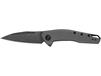 Kershaw 1815 Sanctum EDC 2.98" Folding Wharncliffe Blackwash 8Cr13MoV SS Blade, Gray PVD Stainless Steel Handle