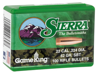 Sierra 9362 GameKing 62gr Spitzer Boat Tail 100/Box