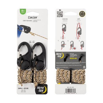 Camjam Cord Tightener with 8 ft. Rope- 2 Pack UPC: 094664048560