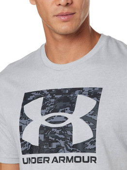UA ABC CAMO BOXED LOGO SS-GRY,MD UPC: 194514035426