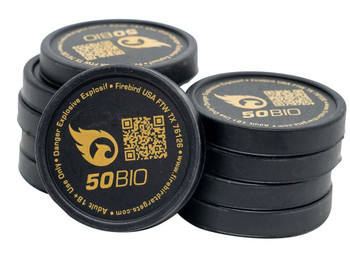 Firebird USA 50BIO 50BIO Moving Trajectory/Static White Smoke Universal Firearm 50mm 10 Pk