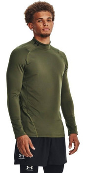 UA CG Armour Fitted Mock-GRN,LG UPC: 196884247737