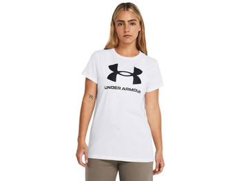 UA W SPORTSTYLE LOGO SS-WHT,LG UPC: 196885457210