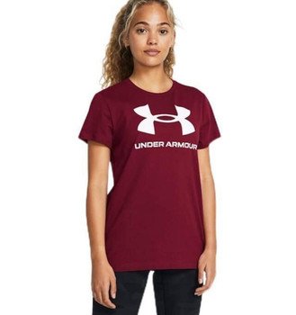 UA W SPORTSTYLE LOGO SS-RED,MD UPC: 197777448743