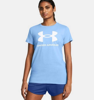 UA W SPORTSTYLE LOGO SS-BLU,MD UPC: 197777448866