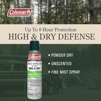 Coleman 25% Deet Ultra Dry 4oz UPC: 368093075146