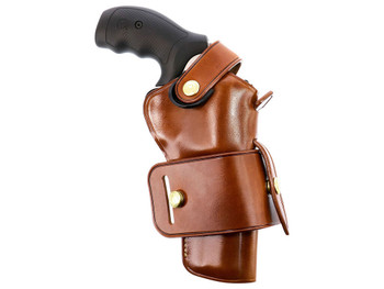 Galco WG2104 Wheelgunner 2.0 OWB Tan Leather Belt Slide Fits S&W L Frame/Ruger Security-Six Fits 4" Barrel Ambidextrous
