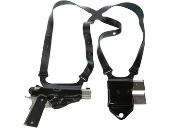 Galco MCII870B Miami Classic II Shoulder System Black Full Grain Leather