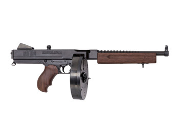 Thompson TA510D 1927A-1 Deluxe 45 ACP Caliber with 10.50" Barrel, 10+1 Capacity (Drum), Blued Metal Finish, Walnut Grip Right Hand