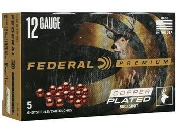 Federal P1541B Premium Max Buck 12Gauge 2.75" 1BuckShot 16Pellets 5 Per Box/50 Case
