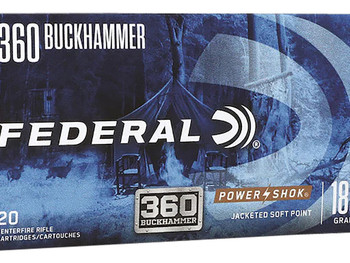 Federal 360BHAS Power-Shok Buckhammer 360Buckhammer 180gr Soft Point 20 Per Box/10 Case