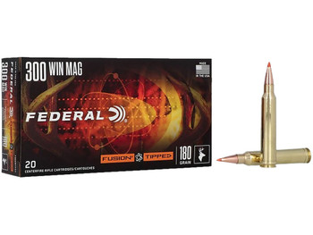 Federal F300WTFS3 Fusion 300WinMag 180gr Bonded Soft Point 20 Per Box/10 Case