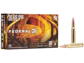 Federal F3006TFS3 Fusion 30-06Springfield 180gr Bonded Soft Point 20 Per Box/10 Case
