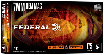 FUSION 7MM REMINGTON MAGNUM 175GR POLYMER TIPPED 20/BOX UPC: 604544695229