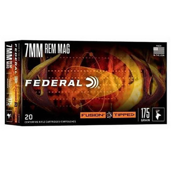 FUSION 7MM REMINGTON MAGNUM 175GR POLYMER TIPPED 20/BOX UPC: 604544695229