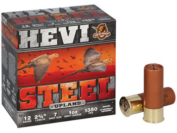HEVI-Shot HS61266 Upland 12Gauge 2.75" 1oz 6Shot 25 Per Box/10 Case