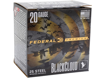 Federal PWUX20924 Premium Black Cloud 20Gauge 3" 1oz 25 Per Box/10 Case