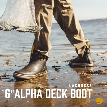 LAC ALPHA DECK BOOT 6" BLK OLV CAMO UPC: 612632540733