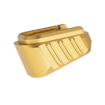 Tyrant CNC TDHCATMAGEX3GOLD Hellcat Magazine Extension Fits Springfield Hellcat Pro Gold 7000 Series Aluminum                                                                                           