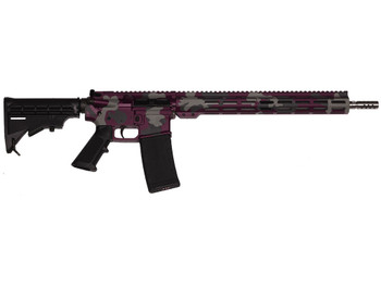Great Lakes Firearms GL15223SSMMAN AR-15 Mission 223 Wylde 30+1 16", Manhattan Camo Rec/15" M-Lok Handguard, Black Carbine Stock & A2 Grip, Muzzle Brake